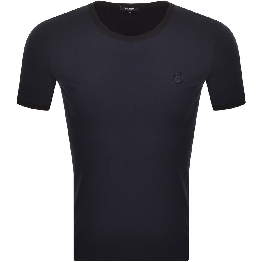Alternative Image for ProductBalmain Ringer T Shirt Dark Navy1